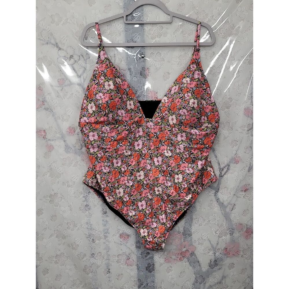 J.Crew Liberty Plunge one-piece swimsuit in the Meadow Song floral print Size 22
